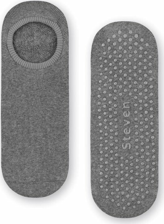 Sivé dámske nízke protišmykové ponožky Art.132 ZF011, GREY Veľkosť: 35/37