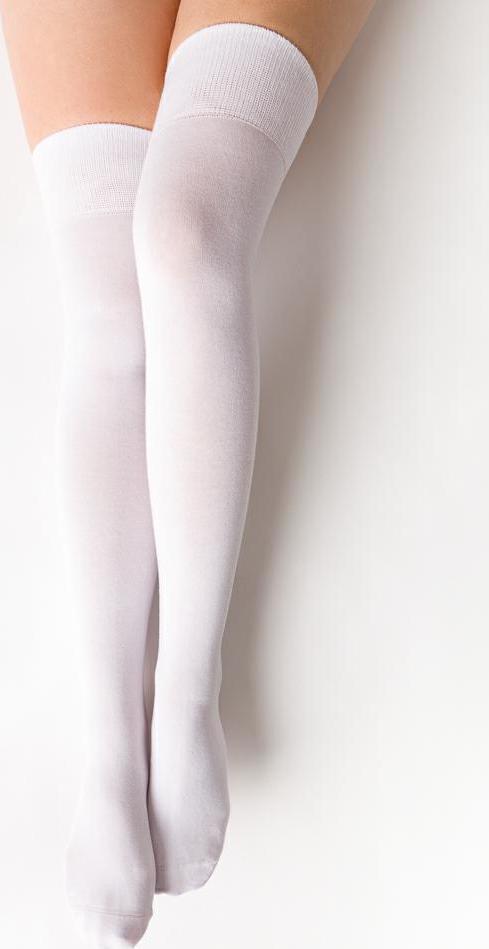 Biele dámske nadkolienky Art. 076 CL020, WHITE Veľkosť: 35/37