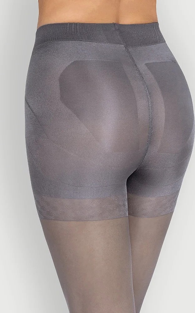 Silonky Mona Push-Up 40 den Veľkosť: S, Barva: sivo-hnedá