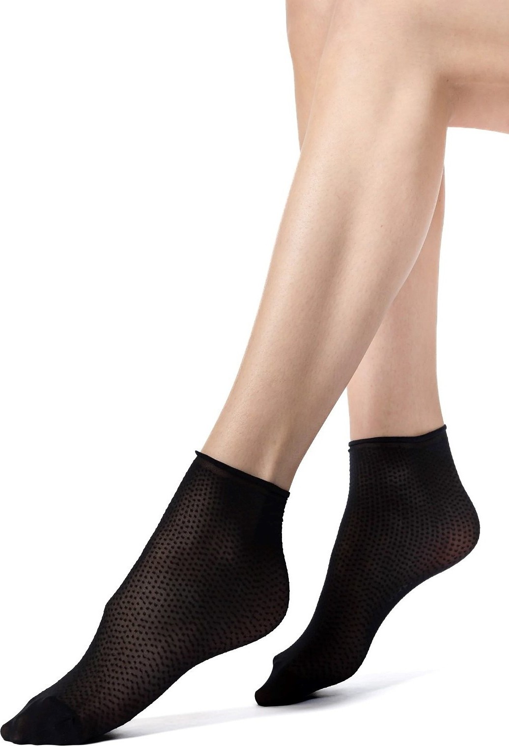 Silonkové ponožky Veneziana Puntini 20 den Veľkosť: ONE SIZE, Barva: čierna