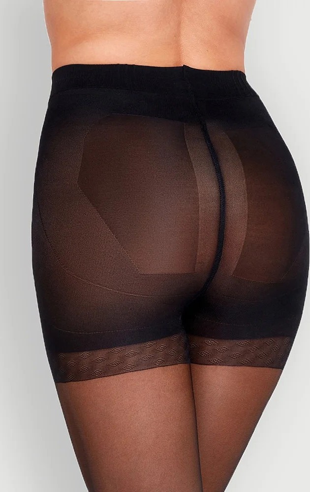 Silonky Mona Push-Up 20 den Veľkosť: L, Barva: čierna