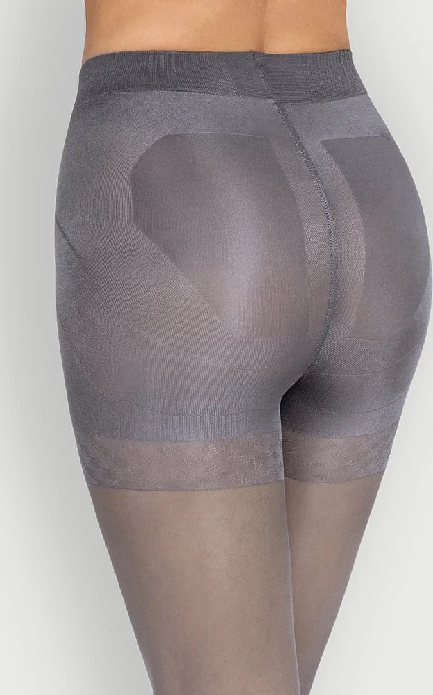 Silonky Mona Push-Up 20 den Veľkosť: S, Barva: sivo-hnedá