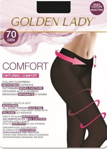 Sťahovacie silonky Golden Lady Comfort 70 den Veľkosť: S, Barva: čierna