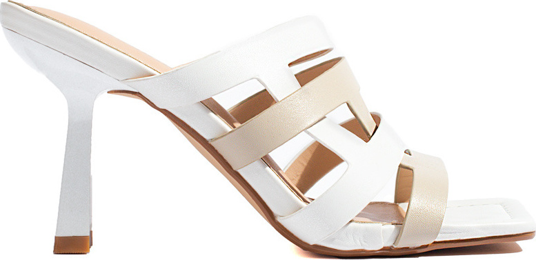 Dámske biele sandále na podpätku Shelovet GD-DO-134W GD-DO-134W Veľkosť: 40