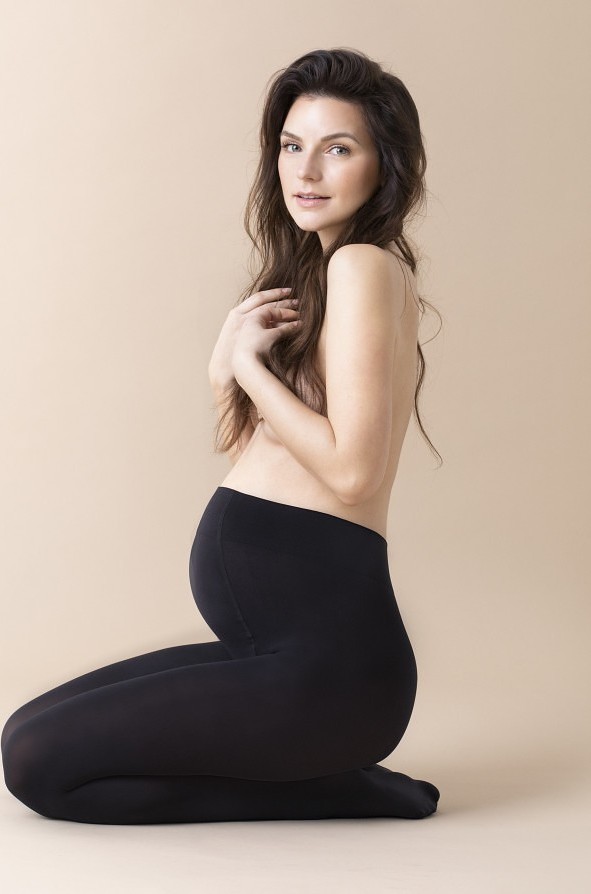 Tehotenské silonky Fiore W 5002 Juno Mama 50 den Veľkosť: S, Barva: čierna