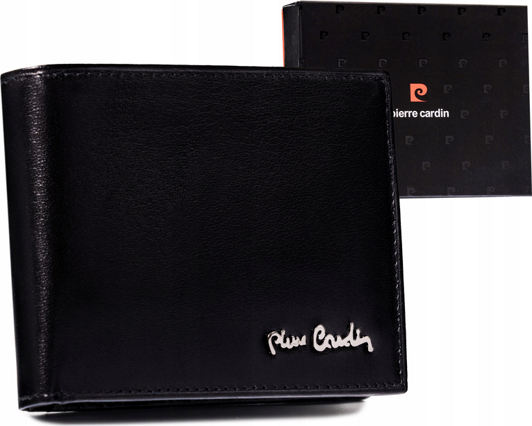 Pierre Cardin Čierna pánska kožená peňaženka J063 [DH] 8806 TILAK51 Veľkosť: ONE SIZE