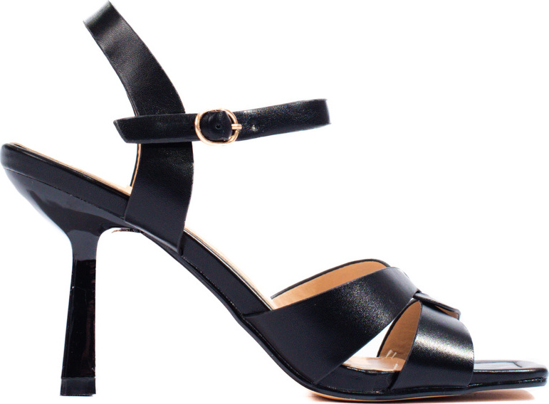 Čierne sandále na podpätku GD-DO-135B Veľkosť: 37