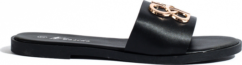 Klasické dámske čierne šľapky CB2150-1B Veľkosť: 37