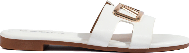 Elegantné dámske biele šľapky Shelovet CB2147-3W Veľkosť: 37