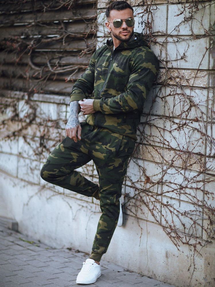 Tmavozelená pánska maskáčová súprava AX0622z Veľkosť: 2XL