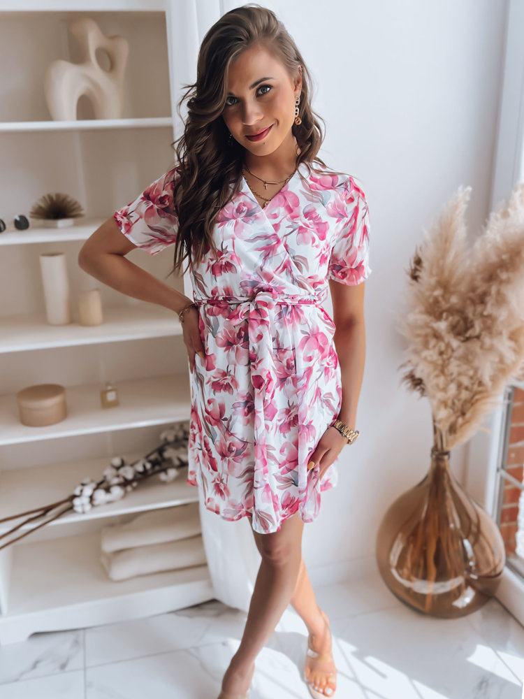 Šaty MAINA so vzorom magnóliových kvetov EY2314 Veľkosť: S