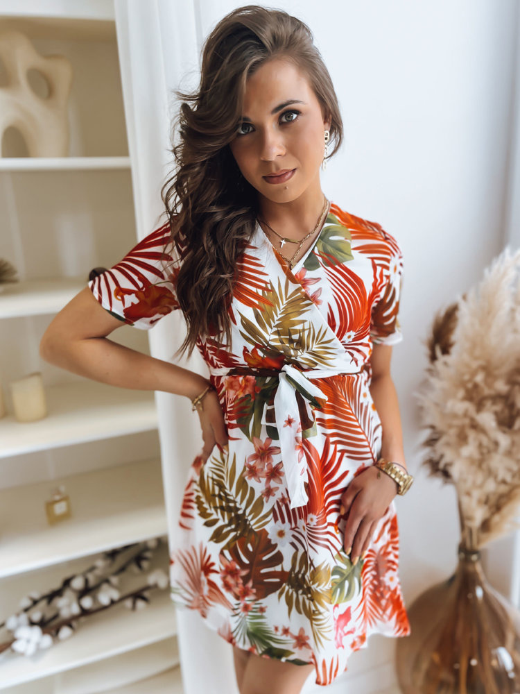 Šaty MAINA so vzorom palmových listov EY2316 Veľkosť: S