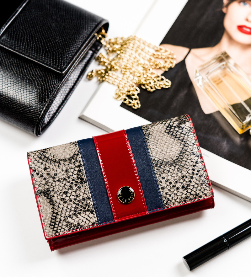 Peterson Dámska peňaženka Y043 - farebná so vzormi PTN ST-466 RED Veľkosť: ONE SIZE