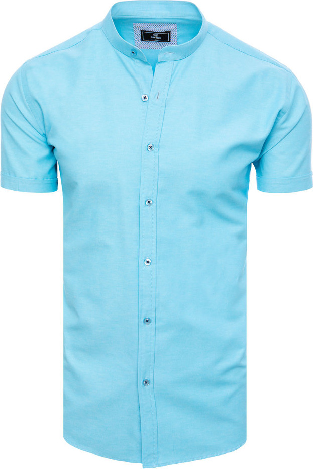 Blankytne modrá košeľa s krátkym rukávom KX1000 Veľkosť: M