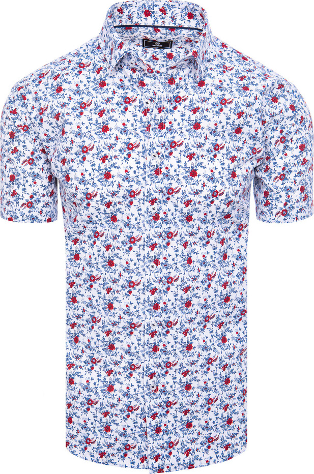 Farebná pánska košeľa so vzorom drobných kvetov KX1013 Veľkosť: M