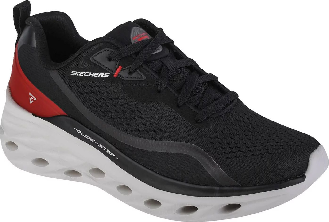 Čierne pánske tenisky Skechers Glide Step Swift - Midio 232636-BKRD Veľkosť: 44