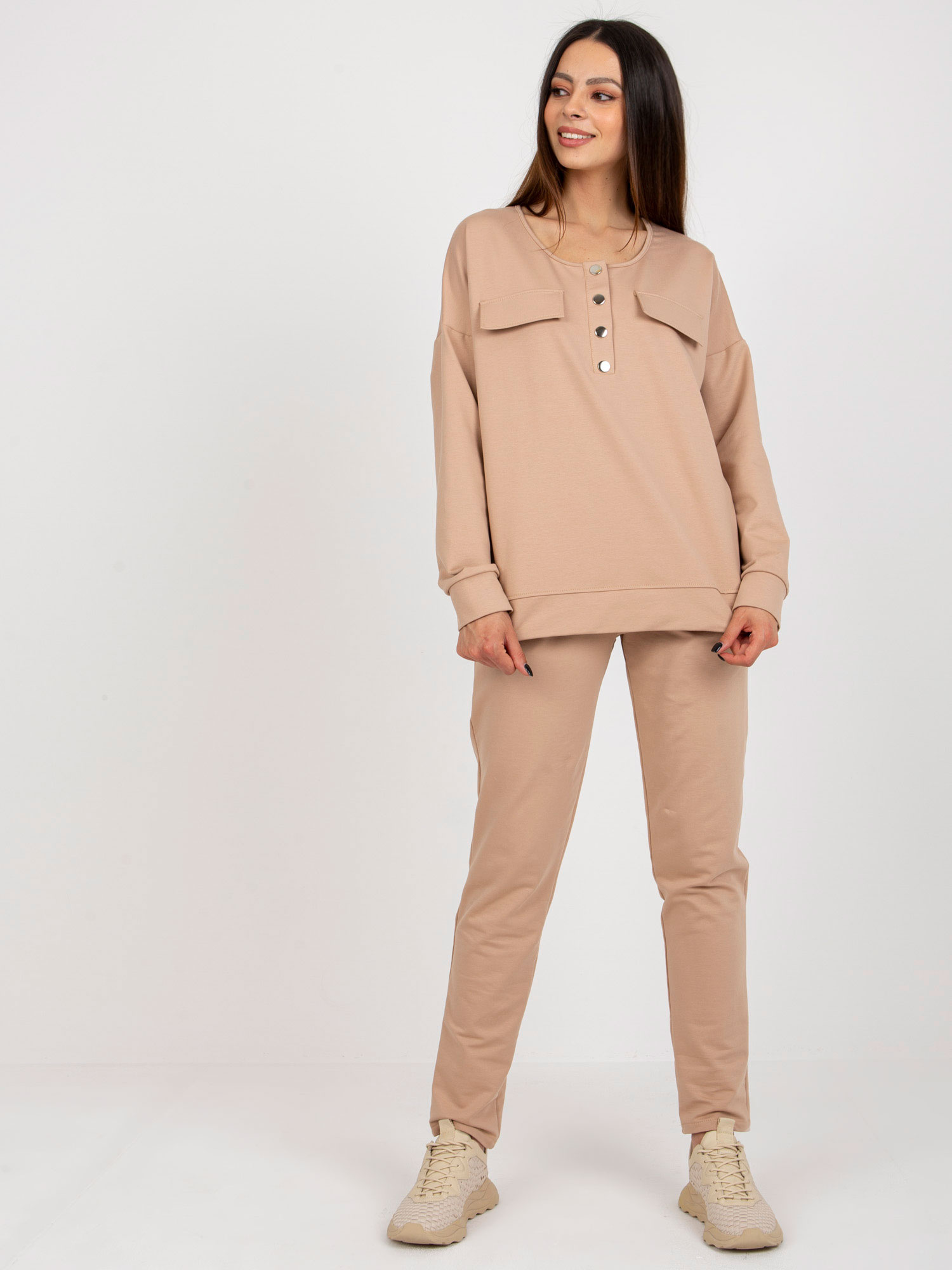 Camel súprava bez kapucne -LK-KMPL-509315.06-camelowy Veľkosť: S/M