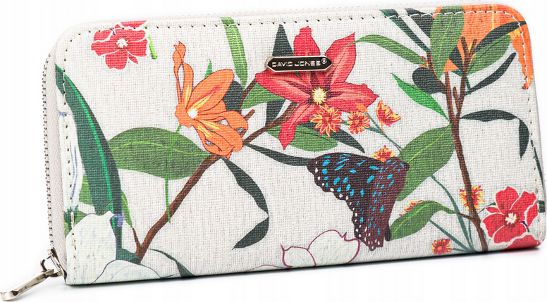 David Jones Biela peňaženka s kvetinovým vzorom Z046 [DH] P131-510 Veľkosť: ONE SIZE