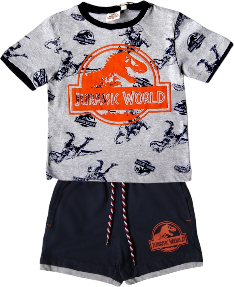 Sivo-modrý chlapčenský set Jurassic World Veľkosť: 116