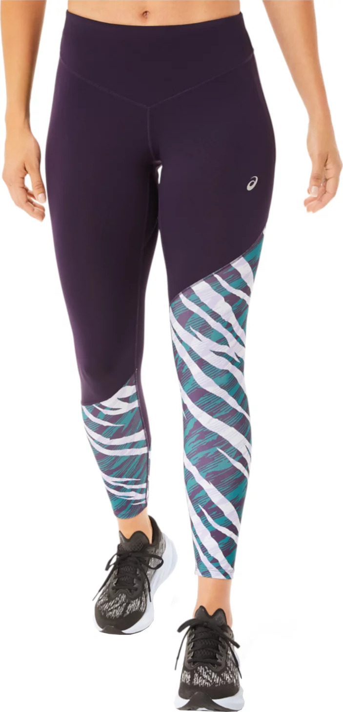 Fialové dámske legíny ASICS Wild Camo 7/8 Tight 2012C379-500 Veľkosť: S