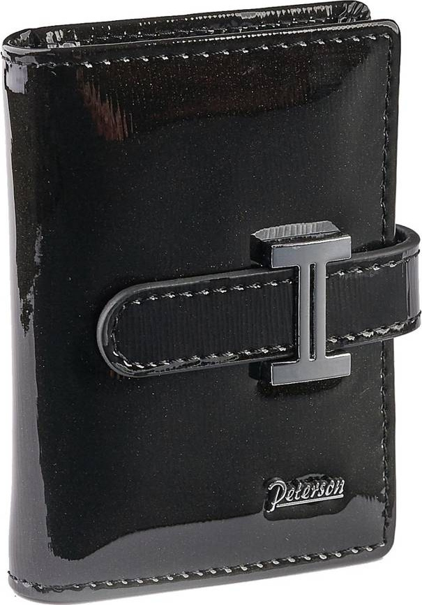 Peterson čierne lakované púzdro na karty Y228 PTN BC-102-BLACK Veľkosť: ONE SIZE