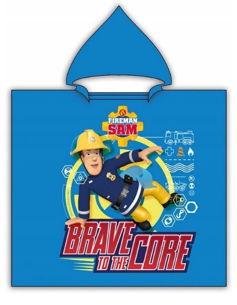 Modré chlapčenské plážové pončo Fireman Sam Veľkosť: ONE SIZE