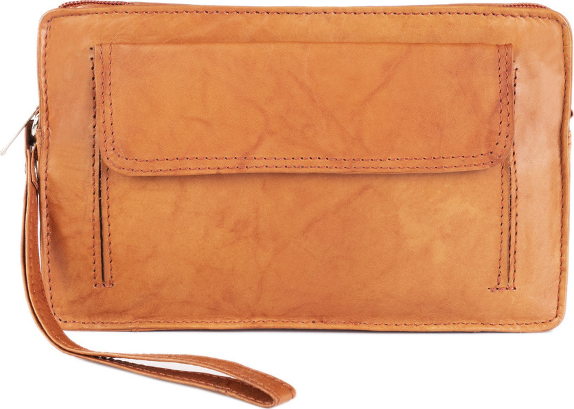 Rovicky kožená tehlovo-oranžová taštička 1264-BS C.BROWN Veľkosť: ONE SIZE