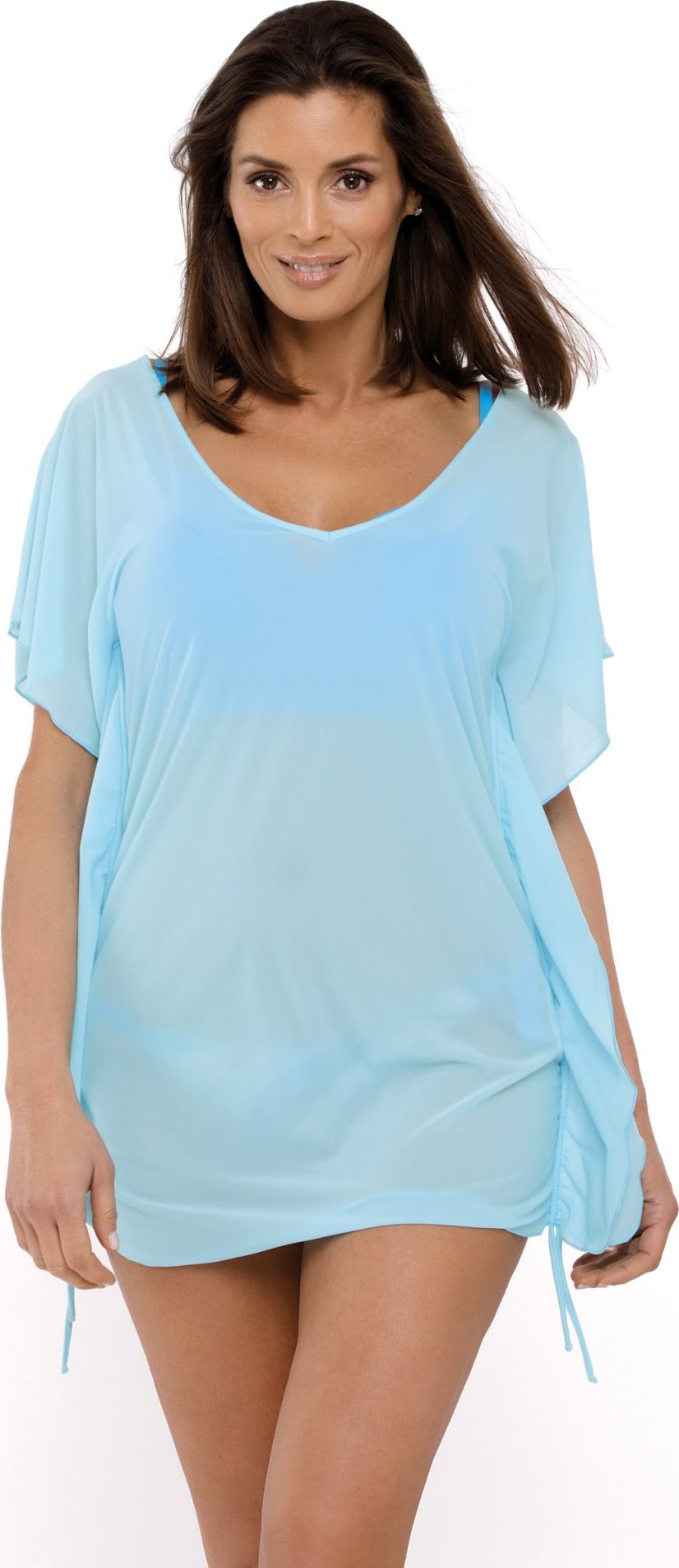 Svetlomodrá plážová tunika na plavky Kaya Fata M-516 (4) Veľkosť: S