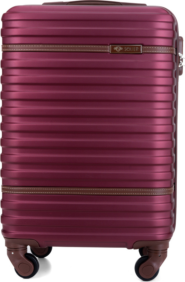 SOLIER vínový škrupinový kufor veľ. S S16 (STL957 BURGUNDY S) Veľkosť: S