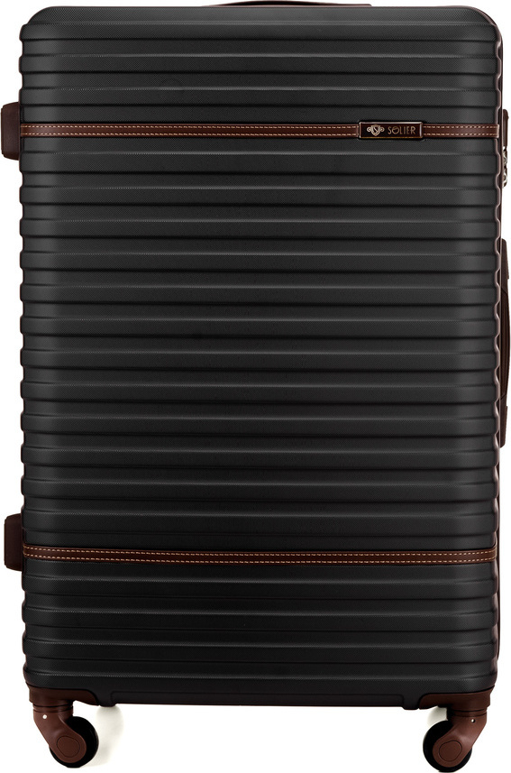 SOLIER čierny škrupinový kufor veľ. M 22' S16 ( STL957 BLACK M 22') Veľkosť: M