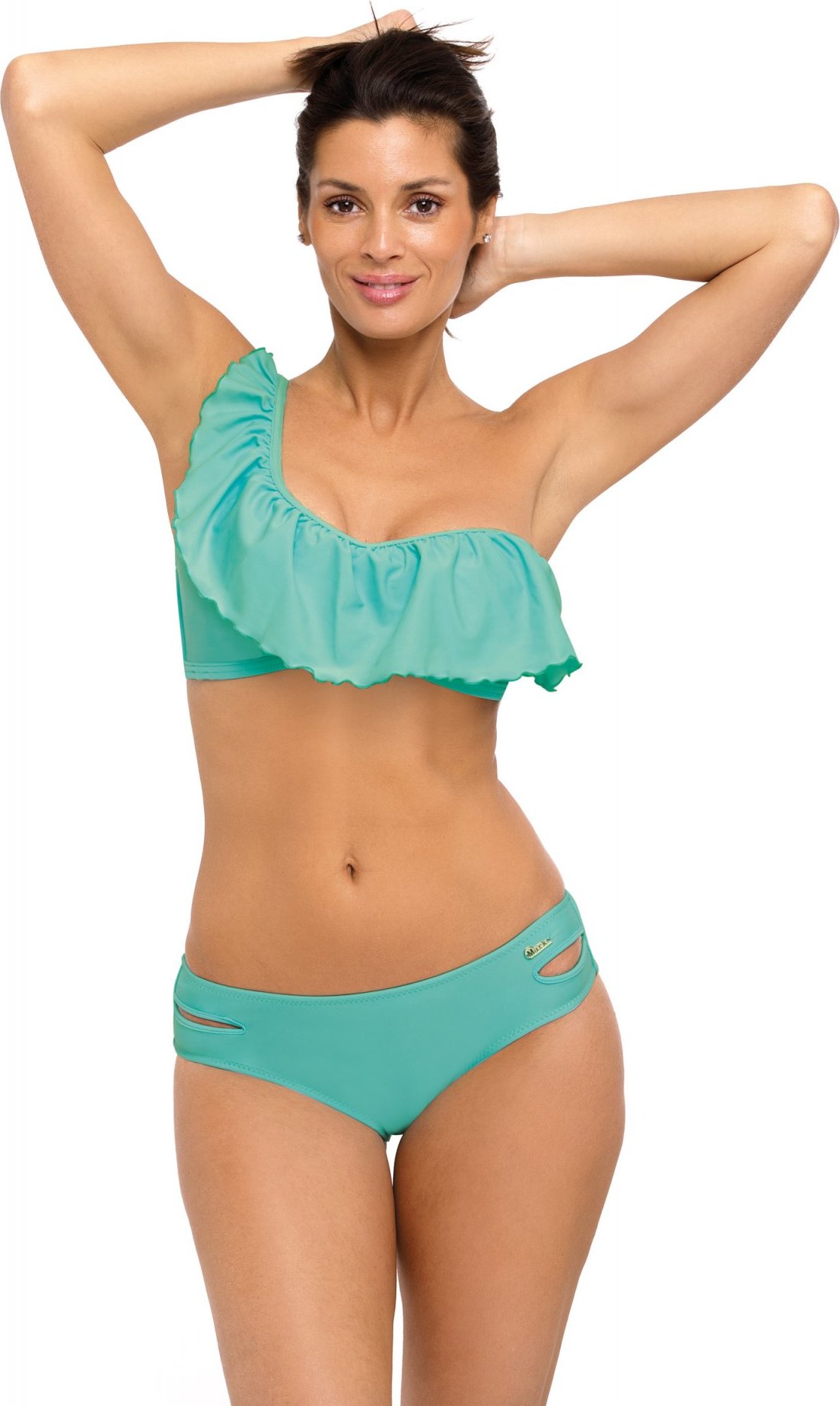 Tyrkysové bikiny s volánom Sharon Male M-539 (3) Veľkosť: XL