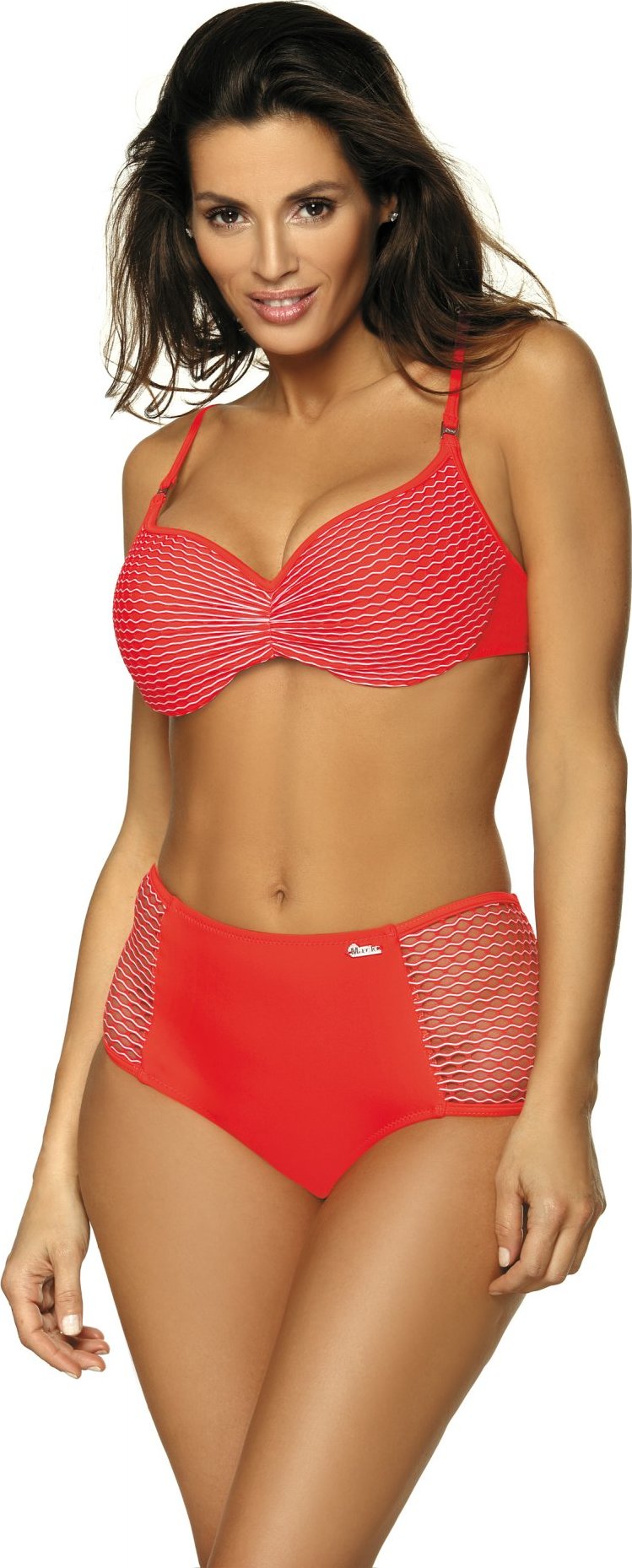 Červené push-up bikiny so sieťovinou Martha Vitamina M-477 (4) Veľkosť: S