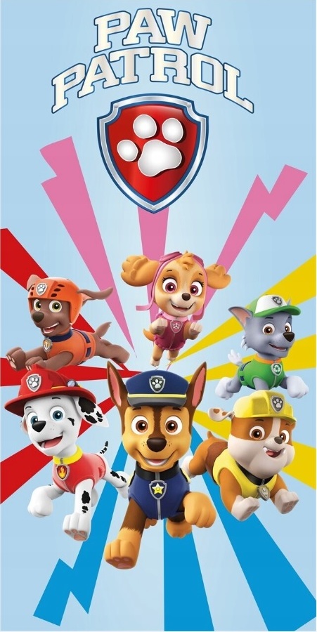 MODRÁ PLÁŽOVÁ OSUŠKA NICKELODEON PAW PATROL Veľkosť: ONE SIZE