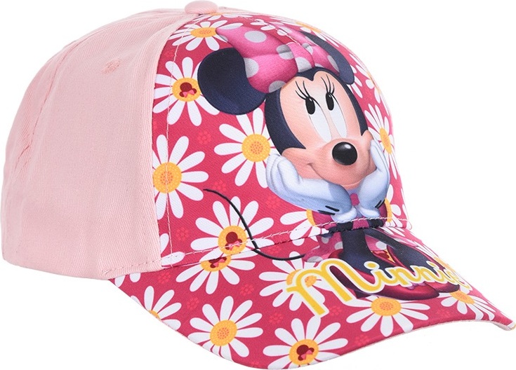 Svetloružová šiltovka s potlačou Minnie Mouse Veľkosť: 54