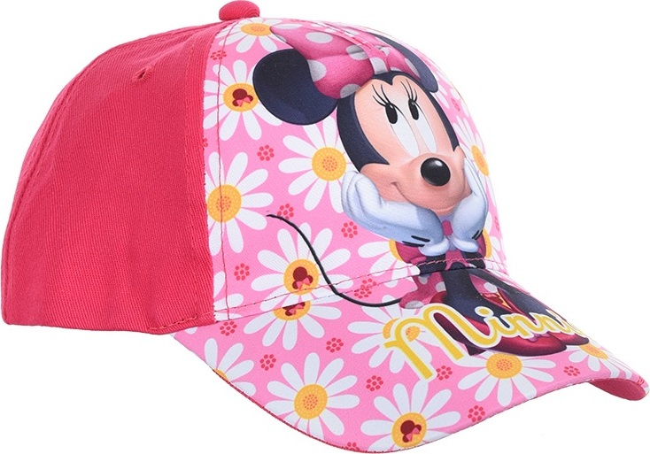 Tmavoružová šiltovka s potlačou Minnie Mouse Veľkosť: 54