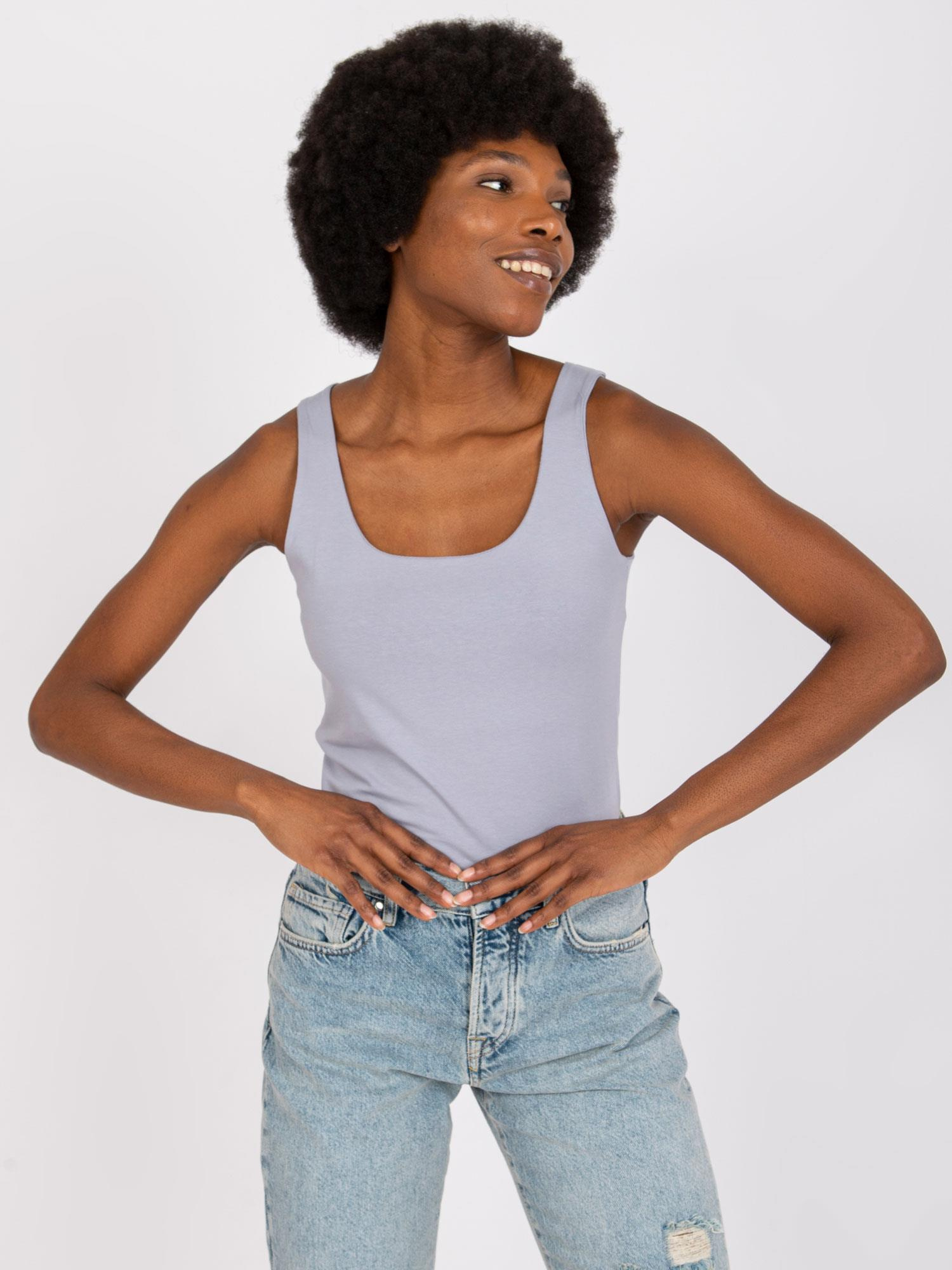 Sivé basic tielko Noel -AP-TP-A-005-grey Veľkosť: S