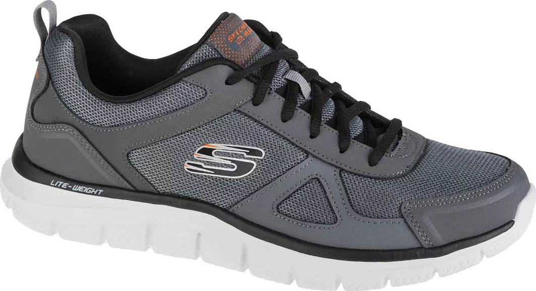 Sivo-modré pánske tenisky Skechers Track-Scloric 52631-CCBK Veľkosť: 41