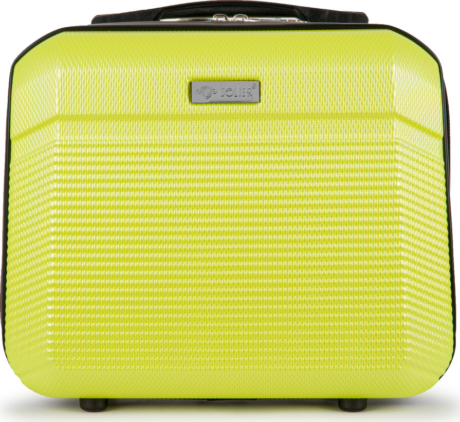 Solier Žltý cestovný kozmetický kufor ELEGANT S16 (KUFEREK STL945 14' YELLOW) Veľkosť: Kosmetický kufor