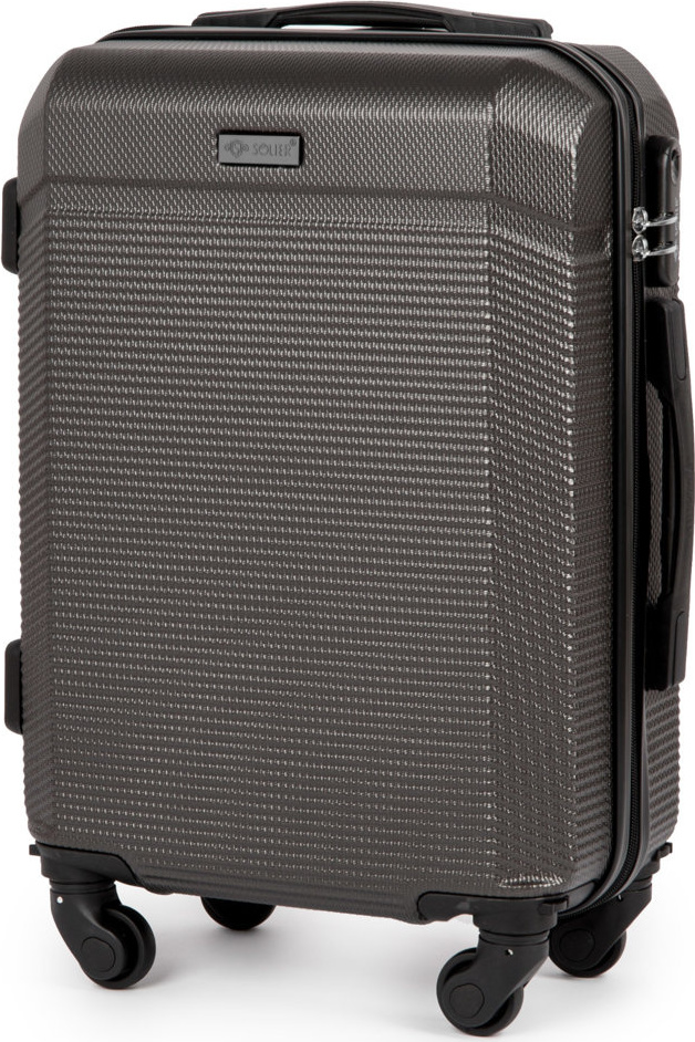 Solier tmavosivý škrupinový kufor veľ. S S16 (WALIZKA STL945 DARK GREY S 20') Veľkosť: S