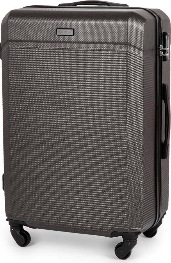 SOLIER tmavosivý škrupinový kufor vel.M S16 (WALIZKA STL945 DARK GREY M 22') Veľkosť: M