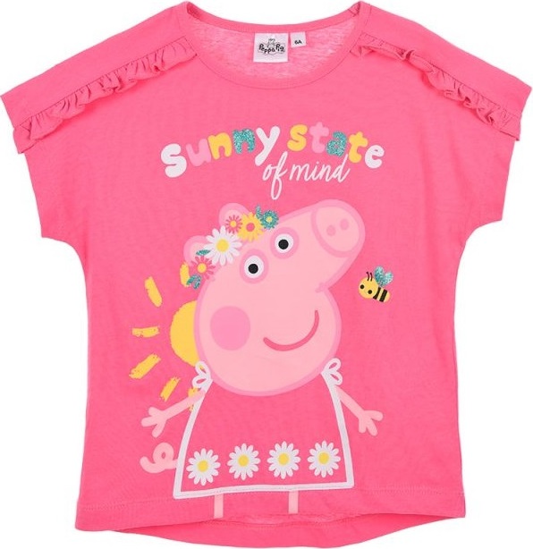Ružové dievčenské tričko - Peppa Pig Veľkosť: 110