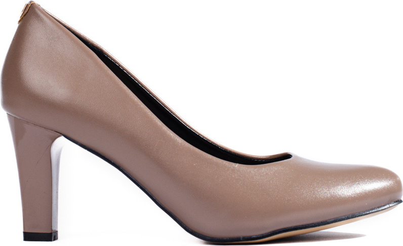 Tmavobéžové klasické lodičky na stĺpiku GD-FL340C-TA Veľkosť: 37