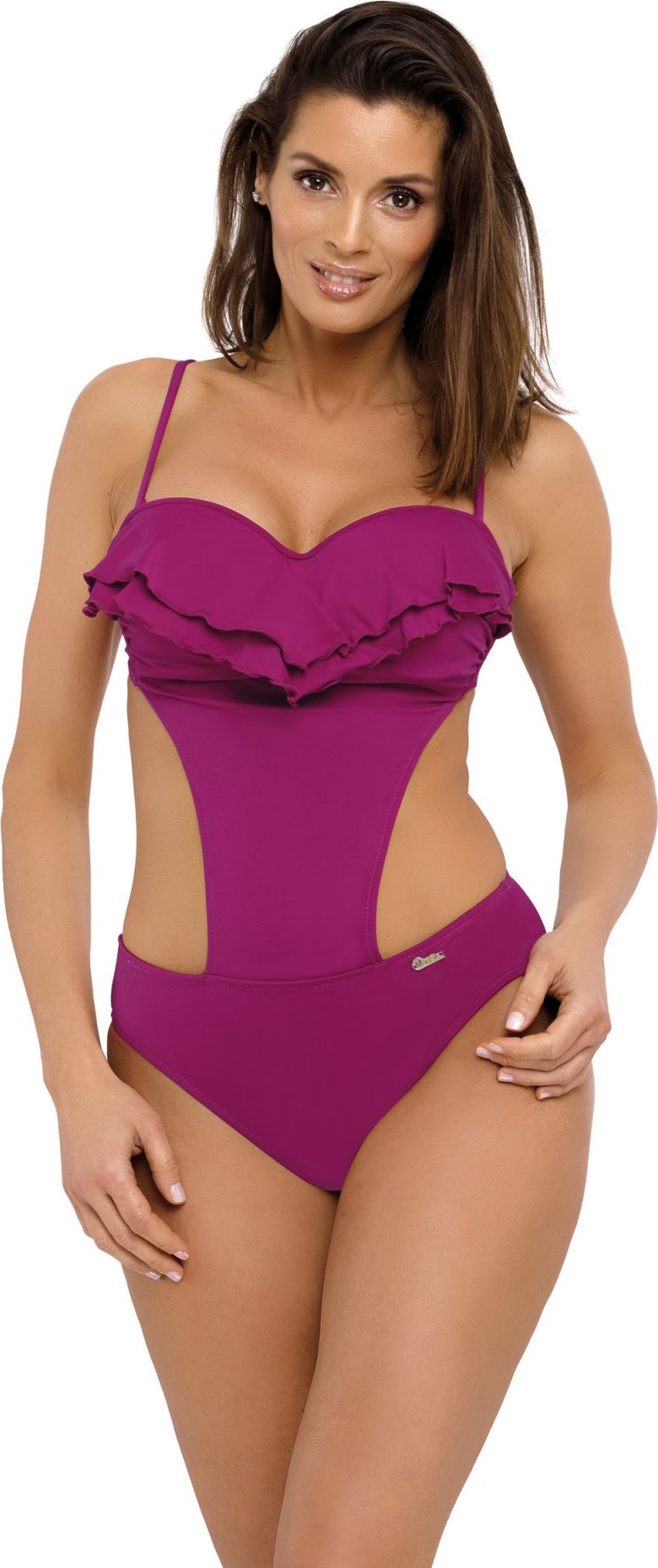 Fuchsiové monokiny Belinda Thai Pink M-548 (8) Veľkosť: XL