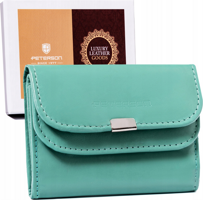 Peterson Mintová malá kožená peňaženka Y260 [DH] PTN RD-GC02-MCL Veľkosť: ONE SIZE