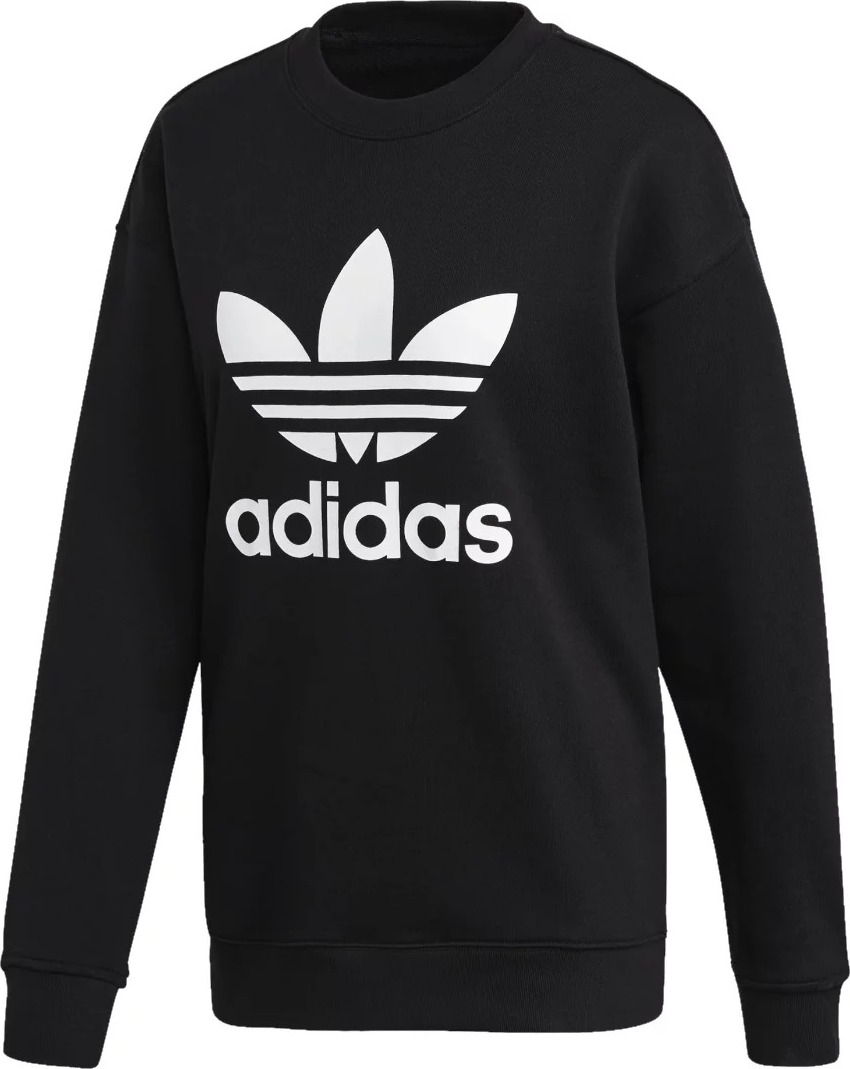 Čierna dámska mikina adidas Trefoil Crew Sweatshirt FM3272 Veľkosť: 34