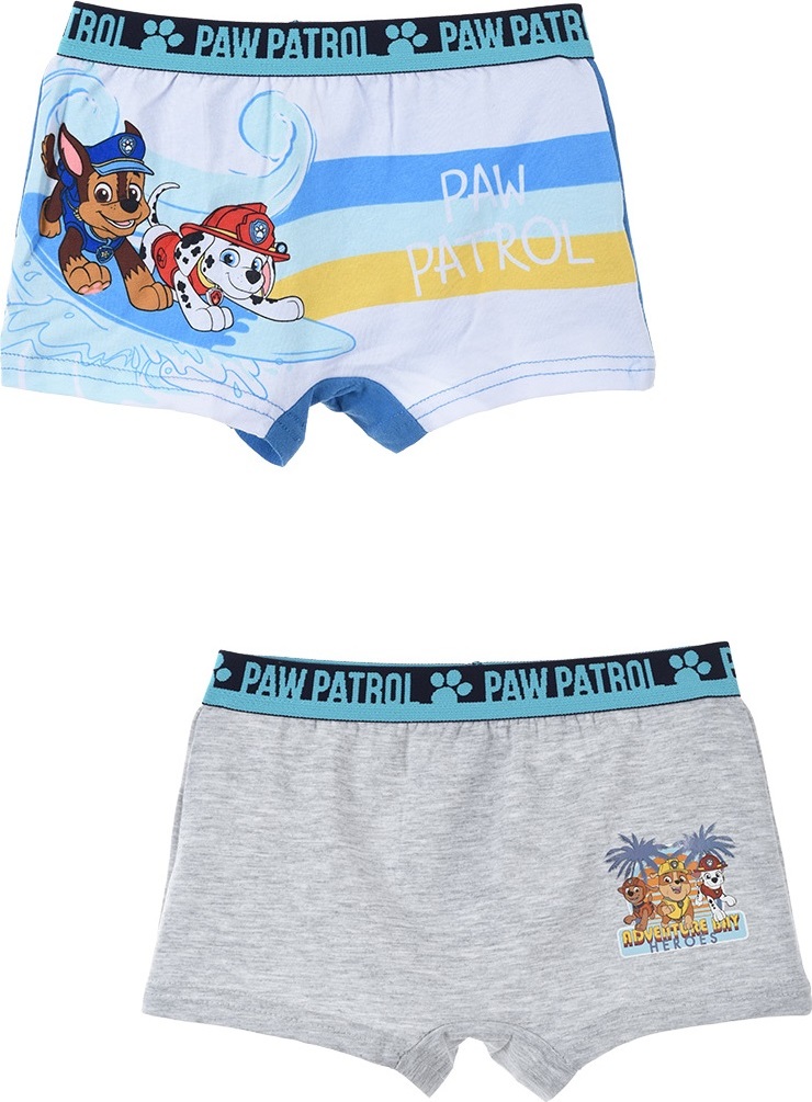 Sada chlapeckých boxerek - Paw Patrol - šedo-modrá Veľkosť: 116/128