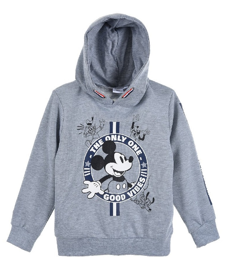 Mickey Mouse svetlo šedá chlapčenská mikina s kapucňou Veľkosť: 98