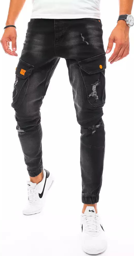 Čierne kapsáčové džínsy UX3256 Veľkosť: 30