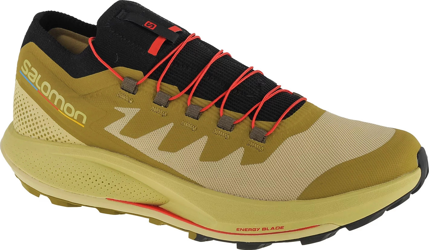 Khaki bežecké tenisky Salomon Pulsar Trail-Pro 415936 Veľkosť: 48