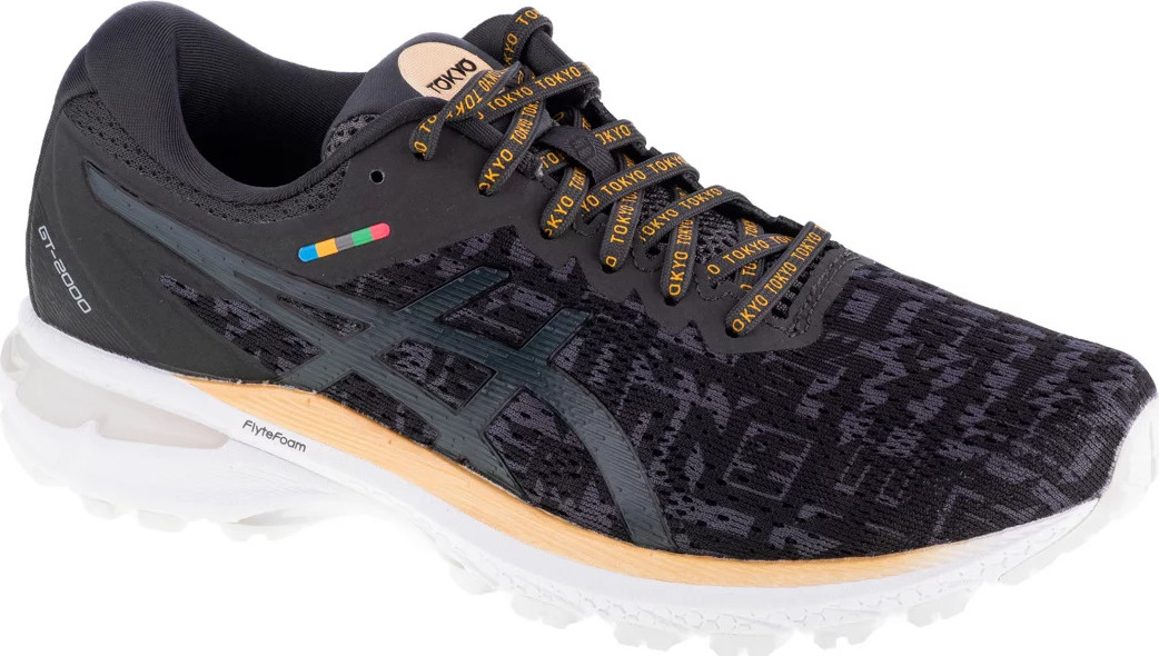 Čierne vzorované športové tenisky Asics GT-2000 8 1012A940-001 Veľkosť: 37